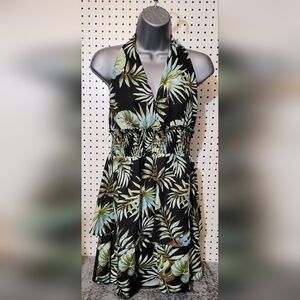 Madden NYC Juniors' Plus Size Double Tiered Halter Dress XL